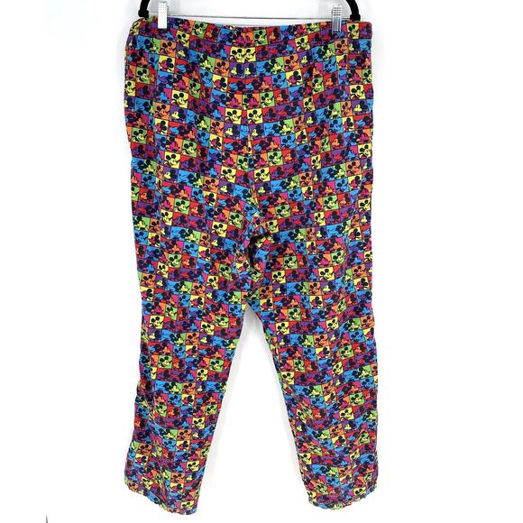 Disney Parks Scrub Pants Mickey Color Block Unisex Adult Size XXL - Picture 2 of 6